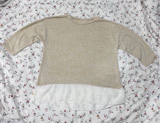 Camiseta blusa beige 
