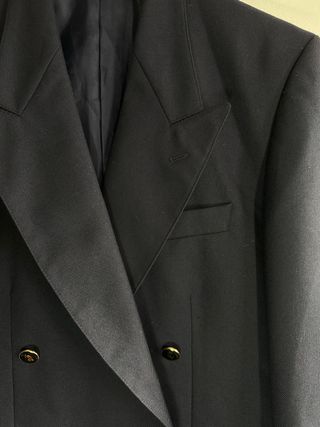 Chaqueta cruzada negra