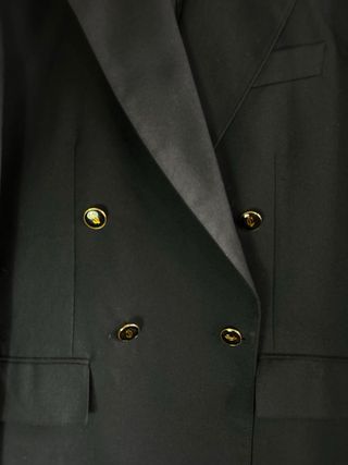 Chaqueta cruzada negra