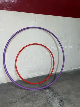 Aros Gimnasia Rítmica Morado y Rojo