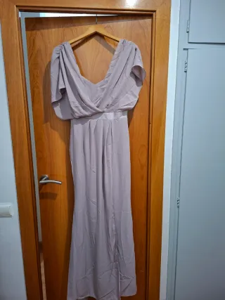 Vestido largo fiesta/dama de honor rosa