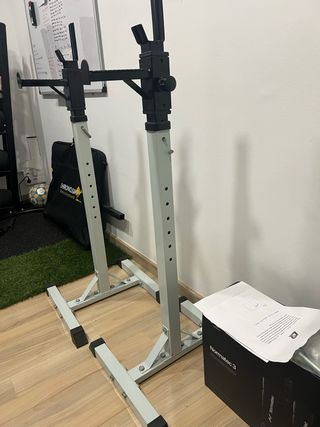 Rack de gimnasio soporte barra portátil