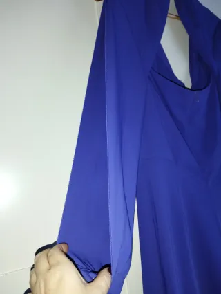 Mono largo morado de fiesta