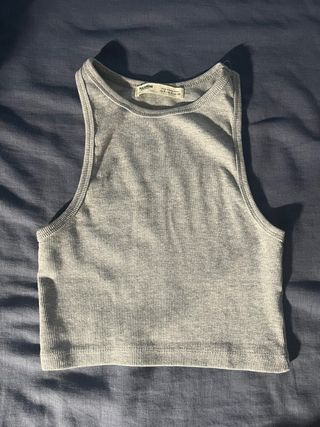 Top gris Pull&Bear talla S