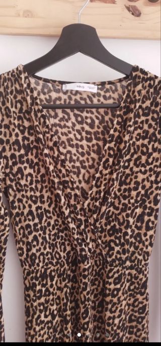Vestido Mango Animal Print Nuevo