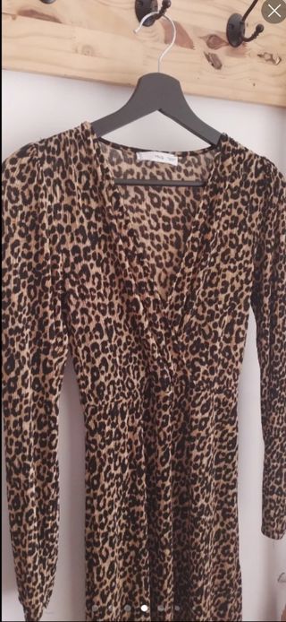 Vestido Mango Animal Print Nuevo