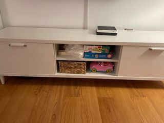 Mueble TV Blanco Efecto Roble