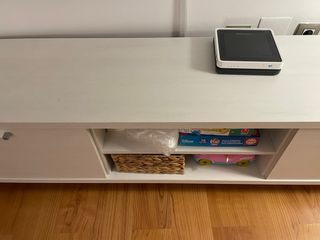Mueble TV Blanco Efecto Roble