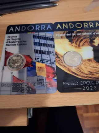 2 Monedas Andorra 2023 Oficiales