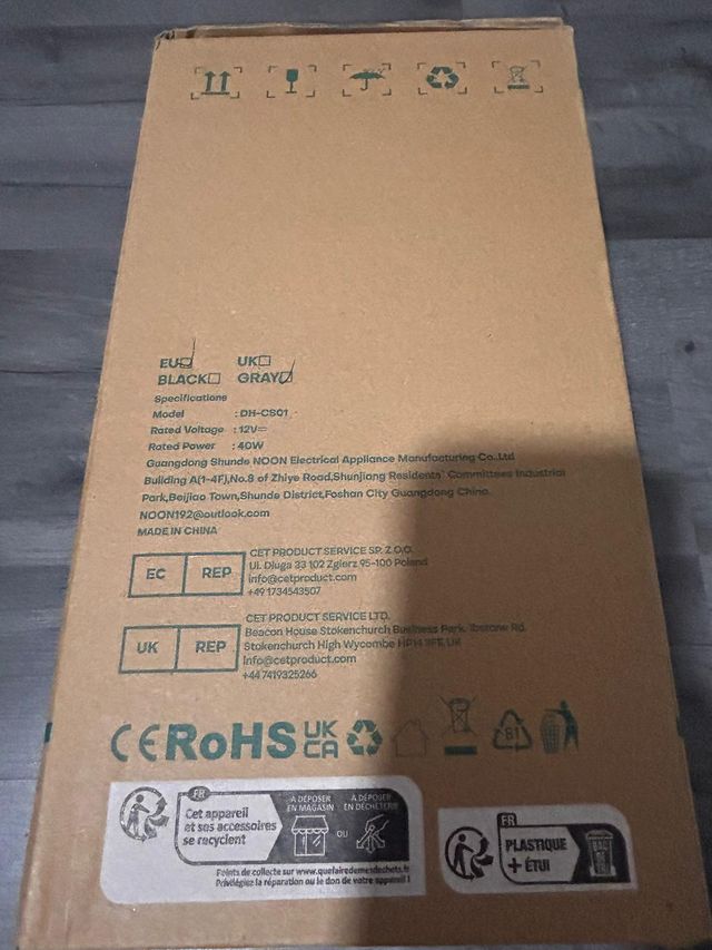 Deshumidificador LED Blanco y Azul