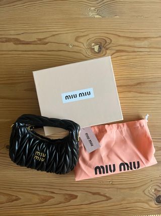 Borsa Miu Miu Matelassé nera