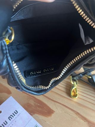 Borsa Miu Miu Matelassé nera