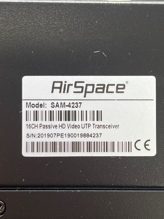 Transceptor de vídeo HD pasivo 16 canales