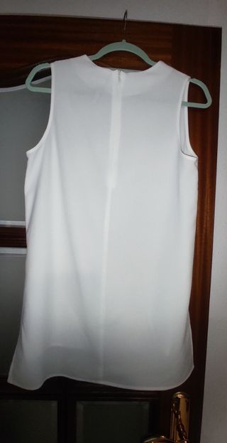 Blusa Stradivarius Blanca Talla M
