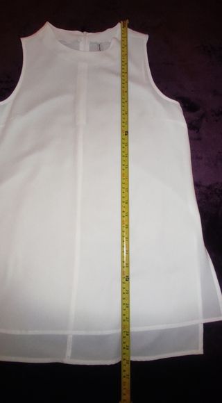 Blusa Stradivarius Blanca Talla M