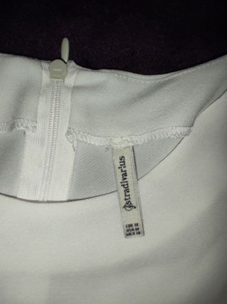 Blusa Stradivarius Blanca Talla M