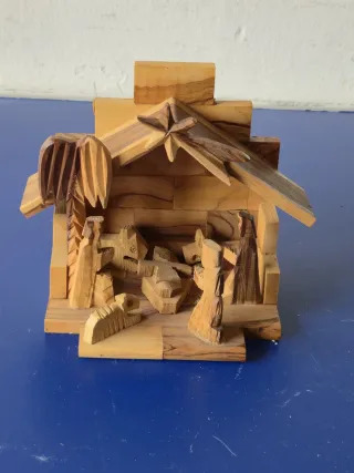 Presepe Decorativo in Legno