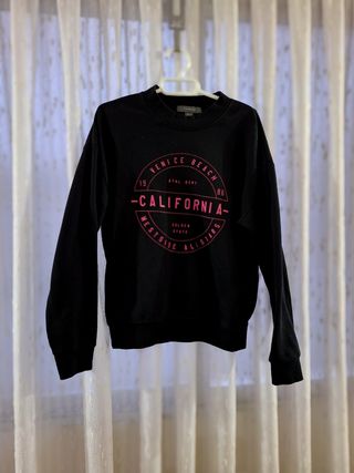 Sudadera Negra Primark California
