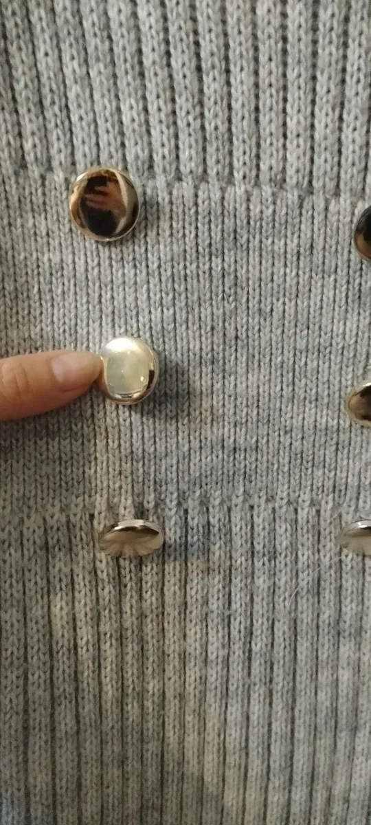 Vestido de punto gris