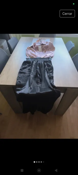 Conjunto Blusa y Pantalón Satinado