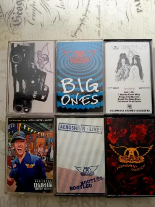 Lote 6 Cassettes Originales Aerosmith