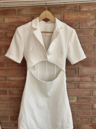 Vestido blanco corto