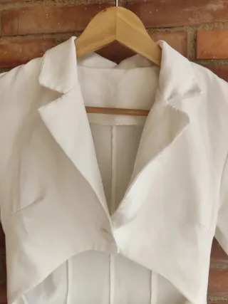 Vestido blanco corto