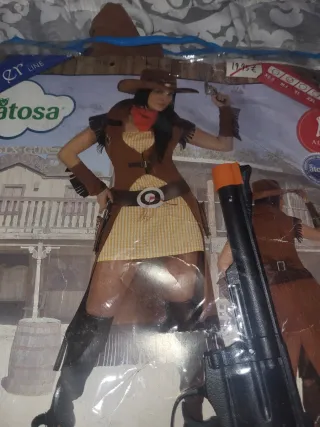 Disfraz Vaquera Atosa Mujer
