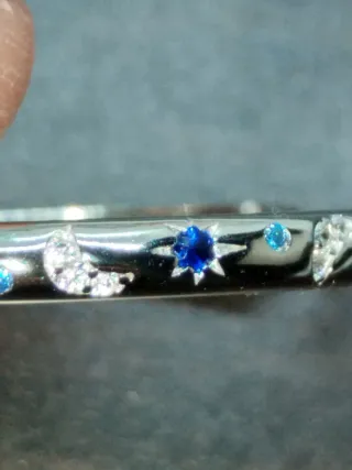 Pendientes Aro Plata Estrellas/Lunas Circonita