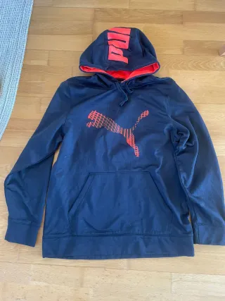 Sudadera Puma Hombre Azul y Naranja