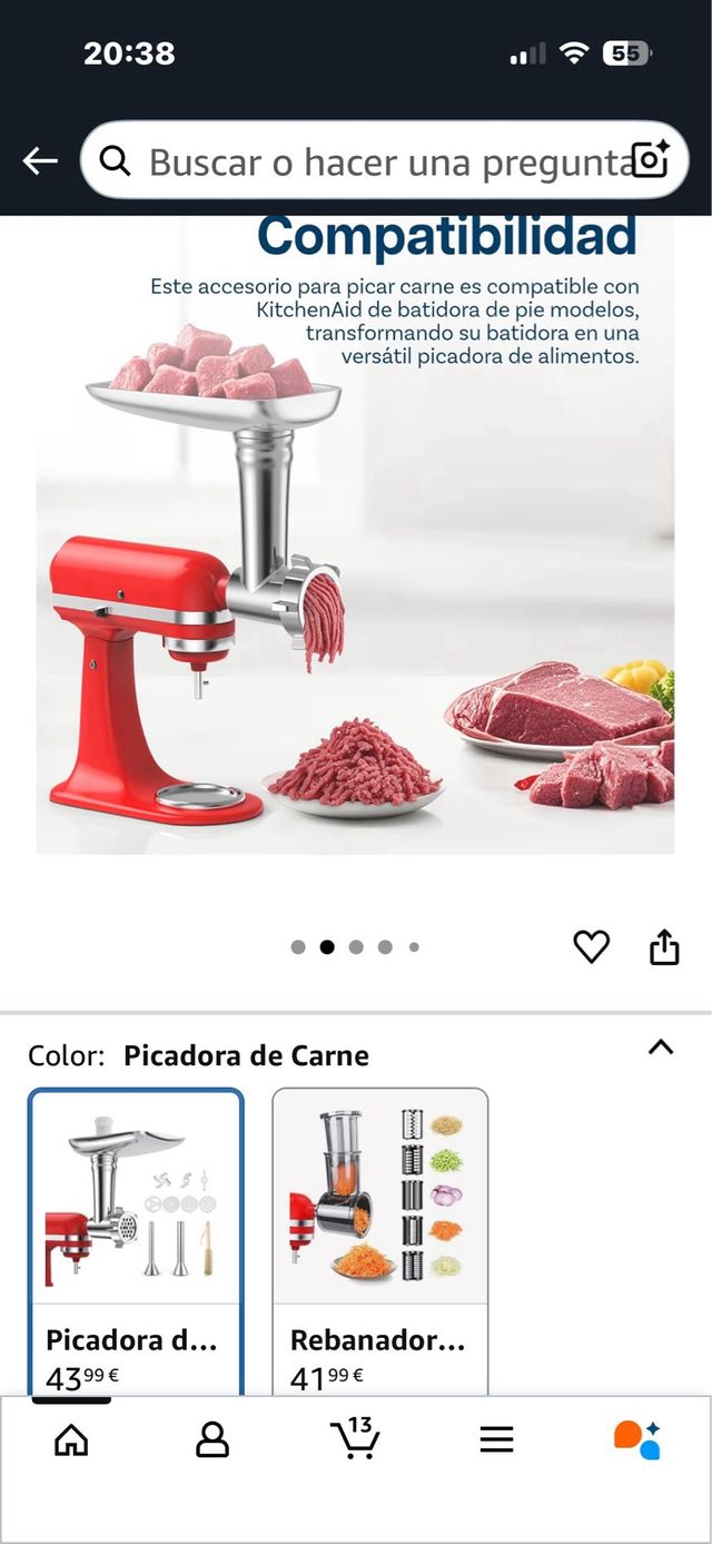 Accesorio Picadora Carne KitchenAid