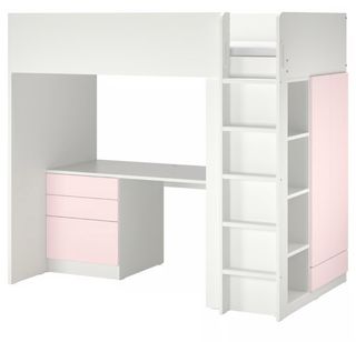 Cama litera 90cm con escritorio