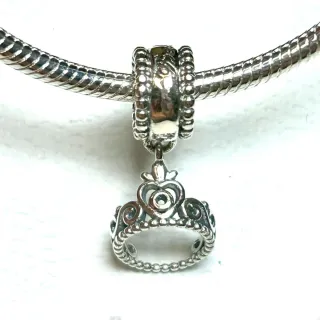 Charm Corona Princesa Bella Plata