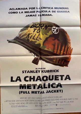Cartel Cine La Chaqueta Metálica Kubrick