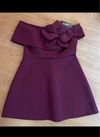 Vestido Morado para Fiesta/Boda

