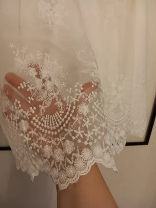 Vestido fiesta niña blanco 8/10 años