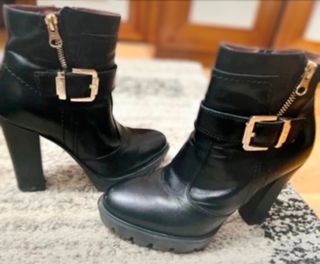 Botines Nero Giardini Negros Tacón Plataforma