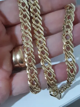 Cadena Unisex Baño Oro XP 50cm/7,5mm