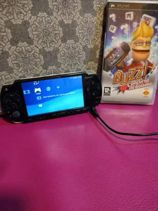 Sony PSP Negra + Juego Buzz Concurso de Bolsillo