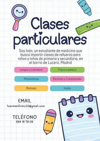 Clases particulares para niños y niñas