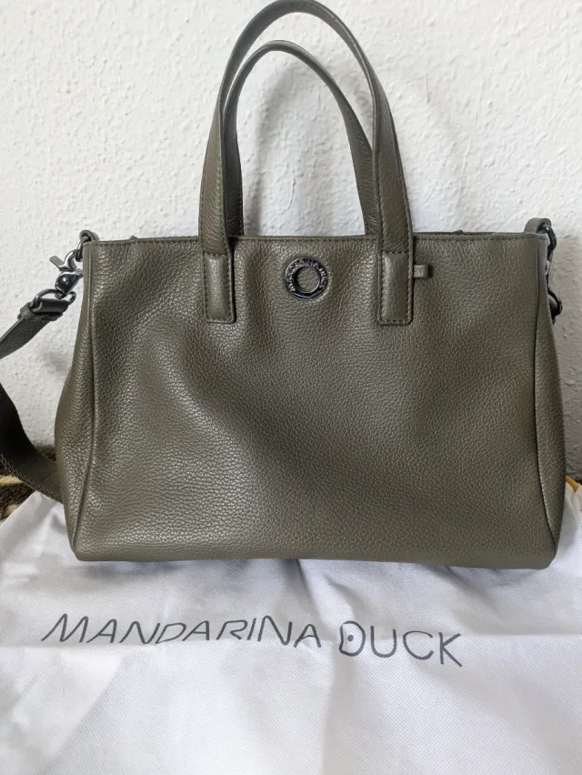 Bolso Mandarina Duck Verde Oliva Nuevo
