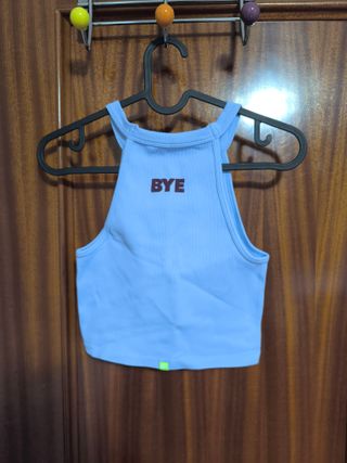 Top tirantes Hi&Bye azul talla M