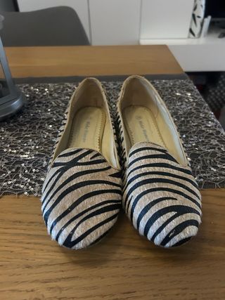 Manoletinas Cebra Talla 39