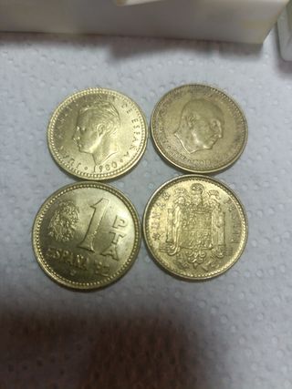 Monedas 1 Peseta y 50 Céntimos (pack 10 monedas).