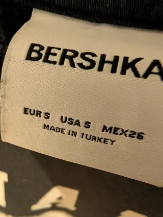 Sudadera Bershka Negra Talla S