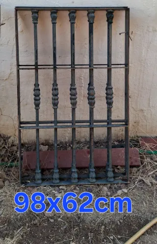 3 Rejas Hierro Macizo