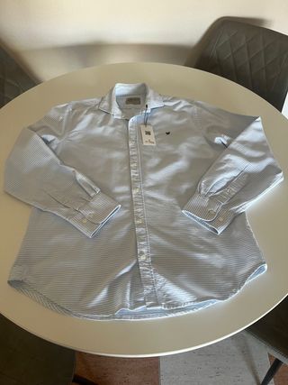 Camisa Silbon Rayas Azul Talla L