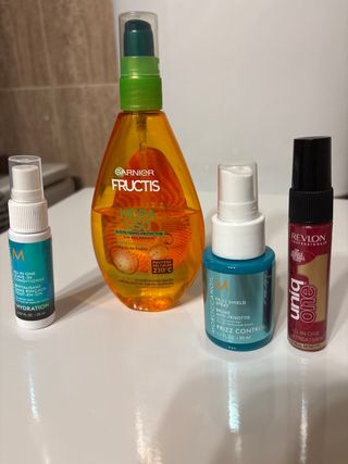 Lote productos cabello: Garnier, Moroccanoil, Revl