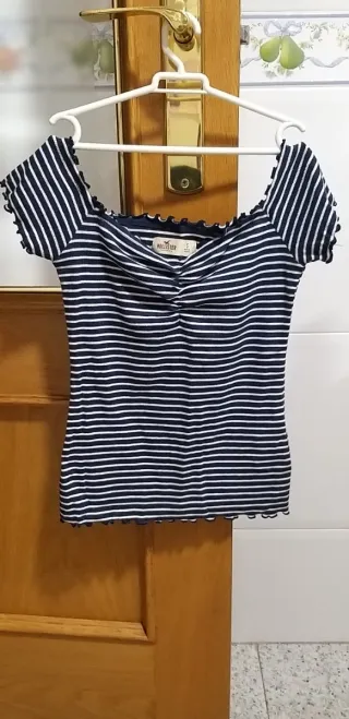 2 Camisetas Hollister Rayas Talla S