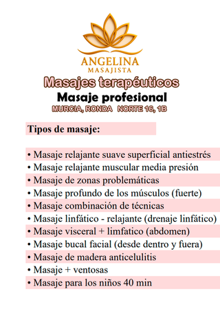 M A S A J E 
Curamiento 
MURCIA